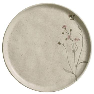 Imagem de Prato para Sobremesa Raso 21,5cm Porto Brasil Cerâmica Bio Campestre Off White