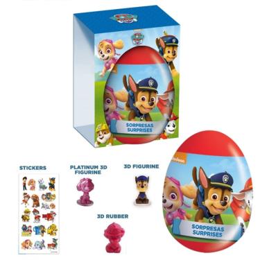 Imagem de Ovo de plástico Brickell Paw Patrol Big Surprise com 3 brinquedos