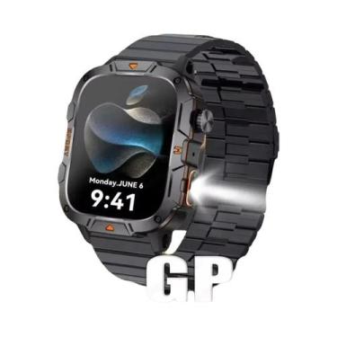 Imagem de Relógio Inteligente Militar Masculino Monitor De Saúde 3ATM À Prova D'