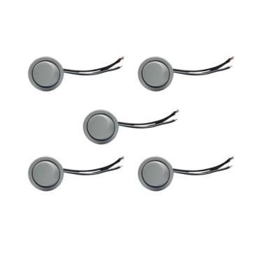 Imagem de 05 Interruptor Para Moveis Botão 22mm Com Cabo 2a Branco - BLASS