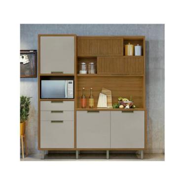 Imagem de Armário de Cozinha Completa Nesher Loft Imperatriz - 6 Portas 2 Gaveta