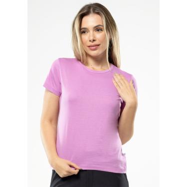 Imagem de Baby Look Pau a Pique Básica Lilás Escuro