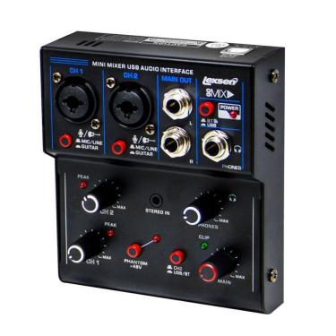 Imagem de Mesa De Som Go Mix 2 Lexsen 2 Canais Com Interface De Áudio