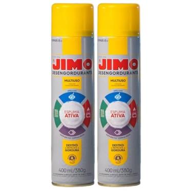 Imagem de Jimo Desengordurante Espuma Limpeza Pesada Remove Gordura Multiuso 2un 400ml