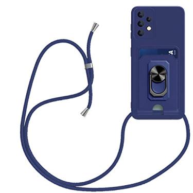 Imagem de Estojo porta-carteira com slot para cartão para Samsung S23 S22 Ultra S23 A52 A72 A32 4G A50 A22 Estojo macio com cordão, T3, para Samsung S23FE