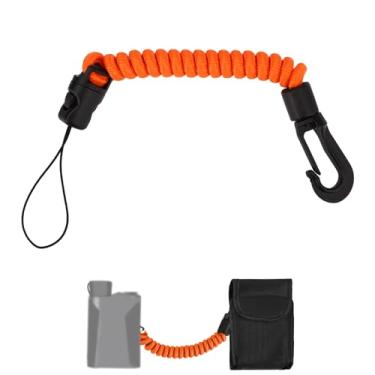 Imagem de Cordão para Telémetro, 8-40cm Cordão Retrátil de Poliéster de Alta Densidade por Telémetro Adequado para Caça Pesca Montanhismo Campismo Telémetros (Laranja)