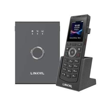 Imagem de Fanvil Sistema de telefone SIP sem fio W710P DECT com base e monofone – áudio HD, longo alcance, 10 linhas, 20 contas SIP, tela colorida de 5.1 cm, Bluetooth, resistente a quedas, para uso no