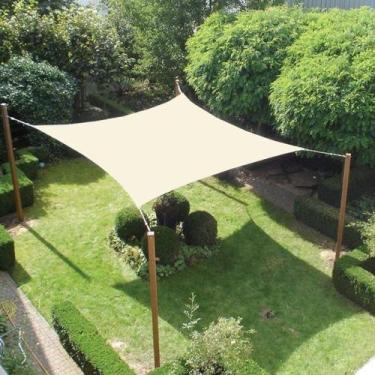 Imagem de Tela de sombreamento de Estacionamento 4x6 BEGE/PALHA com ilhos - MAIS