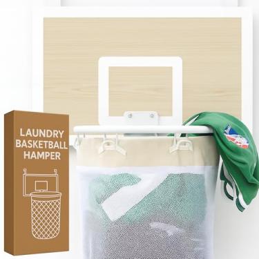 Imagem de Cesta de basquete para lavanderia (carvalho branco)