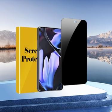 Imagem de 1 pacote para protetor de tela de privacidade do Google Pixel 9 Pro XL, película de vidro temperado privada antiespião, dureza 9H, compatível com capas