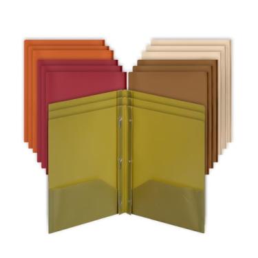 Imagem de Mr. Pen - Pastas de plástico com bolsos e pontas, pacote com 15, tamanho carta, pastas de plástico flexível com garras