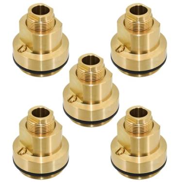 Imagem de Ebrmeiwo Peça de montagem de tampa T-12A de 5 peças para válvula de chuveiro, vazamento Slove, latão