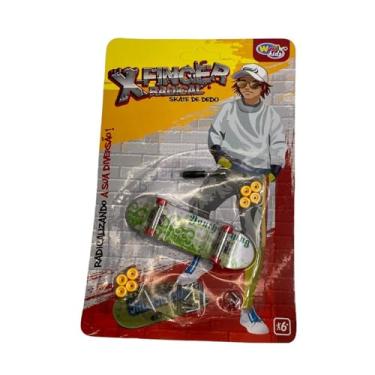 Imagem de Well Kids Skate de Dedo Radical com Acessórios, Plástico, 10cm x 2.5cm, Kit Completo com Ferramentas e Rodinhas, para Crianças Acima de 6 Anos