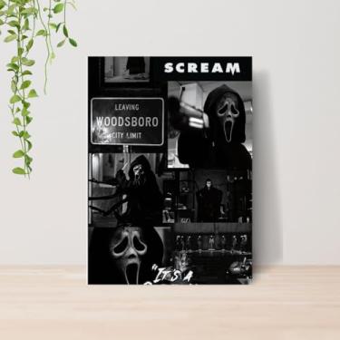 Imagem de Genérico, Quadro Ghost Face Panico Terror A4 | Placa MDF 14