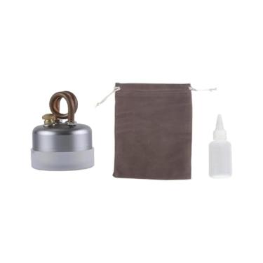 Imagem de Pegciuho Fogão de Campismo, Pequeno Queimador de Metal para Bebidas Alcoólicas, Ideal para Churrascos em Ambientes Internos E Externos, Caminhadas, prata