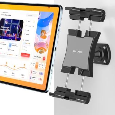Imagem de OHLPRO Suporte de parede para tablet, rotação de 360°, suporte universal para iPad para cozinha e escritório, clipe atualizado para tablets de telefone de 12.7 cm-33.0 cm, Galaxy Tabs, Kindle Fire HD