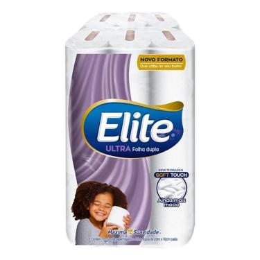 Imagem de 10X Papel Higiênico Elite Folha Dupla Ultra Com 18 Rolos De