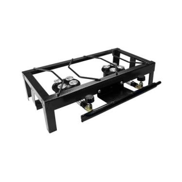 Imagem de Fogão 2 Bocas À Gás Portátil Industrial Alta Pressão Roa - Metalúrgica