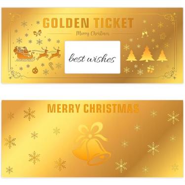 Imagem de WenmthG Bilhete dourado de Natal 10 peças