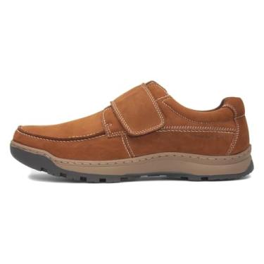 Imagem de Hush Puppies Sapatos masculinos clássicos com fecho de toque, Bronzeado, 41