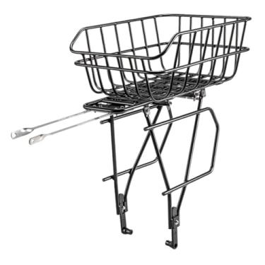 Imagem de Dynwave Cesto traseiro para bicicleta com suporte para bagageiro, cesto para levar objetos, traseiro para bicicleta, cestos de armazenamento para selim de