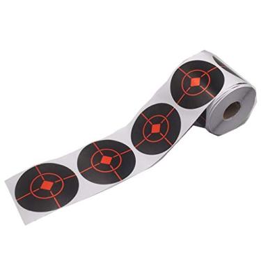 Imagem de Luzhengyang Alvos de papel com respingos reativos - Pacote de adesivos autoadesivos de 250, 7,5 cm, para prática de tiro com arco e tiro