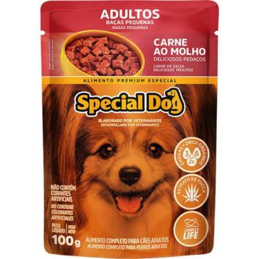 Imagem de Ração Úmida Special Dog Ultralife para Cães Adultos de Porte Pequeno Sabor Carne ao Molho 100g