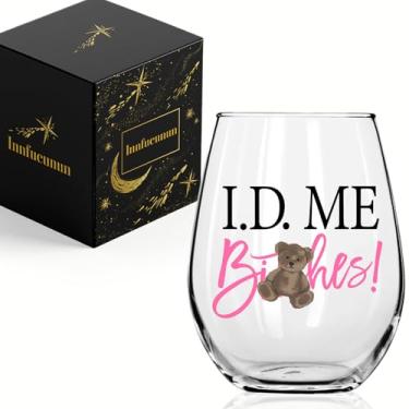 Imagem de Presentes engraçados de taça de vinho de aniversário de 21 anos para ela, presente exclusivo legal para filha, presente de Natal para amiga, irmã, neta-425 g