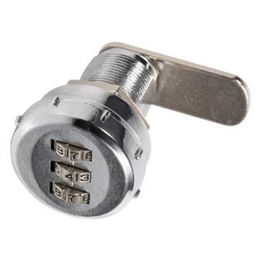 Imagem de Mingzhe Fechadura Codificada de Gabinete de Câmera de Aço Inoxidável 1000, Trava de Segurança Durável para Armários de Aço e Madeira Com Pino Pequeno, (guarda-roupa de madeira de 12~16 mm)