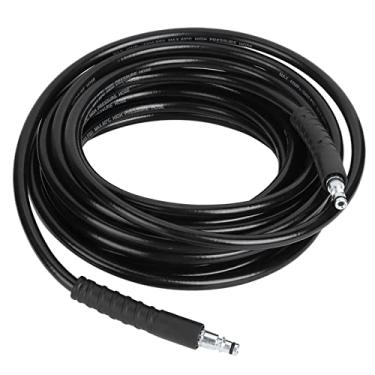 Imagem de Mingzhe Mangueira de Lavadora de Pressão, Trança de Fio de Aço Flexível de, 180bar, 10m, 32,8 Pés Com Adaptador de Conexão Rápida Amarelo para Série K2 K3 K4 K5 K (10 milhões)