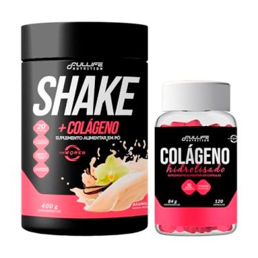 Imagem de Kit Shake Substituto de Refeição 400g + Colágeno Hidrolisado Com Vitamina C 120 Capsulas (Baunilha)