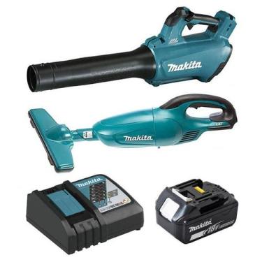 Imagem de Kit Soprador DUB184Z + Aspirador DCL180Z com Bateria 18v 5.0Ah e Carre
