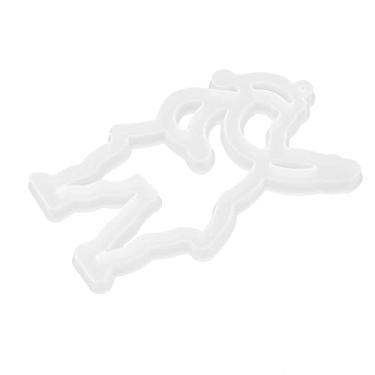 Imagem de ZJchao Molde de Silicone de Natal, Decorações de árvore de Natal de Resina Diy Com 6 Formas Lua Estrela Sino Papai Noel Elk, para Decoração de Mesa de Carro (Série de Natal-Papai Noel)