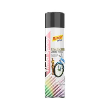 Imagem de Tinta Spray Metalica 400ml, MUNDIAL PRIME, Grafite, AE01000085
