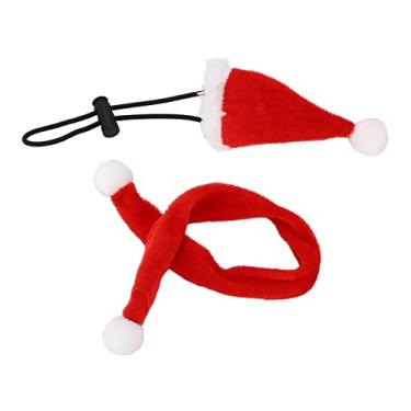Imagem de ZJchao Chapéu de Natal de Lagarto, Conjunto de Lenço Ajustável para Animais de Estimação Pequenos Com Pano Macio, Adequado para Lagartos, Lagartixas, Iguanas, Hamsters, Cobaias