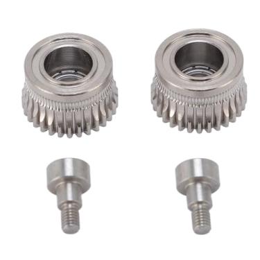 Imagem de 2 peças de kit de engrenagem extrusora de aço endurecido 55HRC para K1 K1C K1 Ender 3 V3 com unidade de engrenagem dupla, acessórios para impressora 3D, peças de reposição