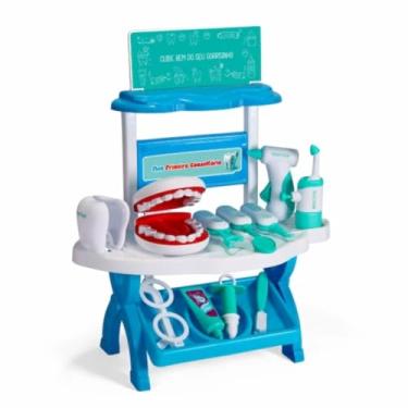 Imagem de Meu Primeiro Consultório - Pakitoys Brinquedo Dentista Infantil Faz de Conta Conjunto Acessórios