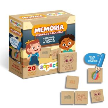Imagem de Jogo da Memória Infantil Memória Figuras e Palavras Sopecca - ES19