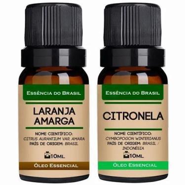 Imagem de Kit 2 Óleos Essenciais 10Ml - Laranja Amarga + Citronela - Essencia Br