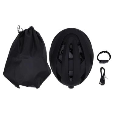 Imagem de Heayzoki Capacete de Bicicleta Com Câmera Bluetooth para Homens e Mulheres, Gravador de Vídeo HD 1080P, Lente 170 °, Capacete de Ciclismo Inteligente WiFi Com Luz Traseira, Reprodutor de (Preto)