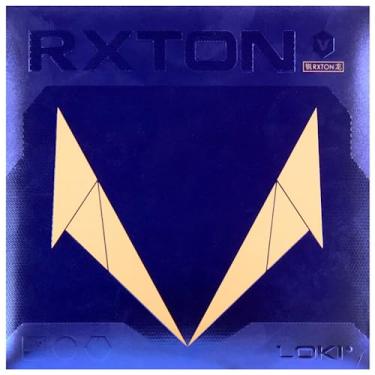 Imagem de Ppbigu Borracha de tênis de mesa Wang Hao Loki RXTON 5, borracha adesiva RXTON V e esponja de alta densidade, espessura máxima, rígida (vermelha)