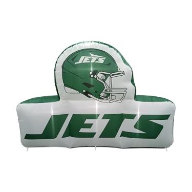 Imagem de FANMATS Mascote inflável NFL New York Jets - Tela inflável autoinflável, ventilador e cordões embutidos, logotipo oficial do time - mostre seu espírito durante todo o ano