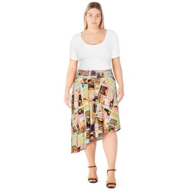 Imagem de City Chic Saia feminina plus size - Elaine, Estampado, 46