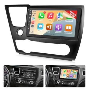 Imagem de Naifay Rádio automotivo Android 12 para Honda Civic 2013-2017 com carpaly sem fio e Android Auto, tela sensível ao toque IPS de 22 polegadas para estéreo de carro Civic com GPS/Bluetooth/FM/câmera de