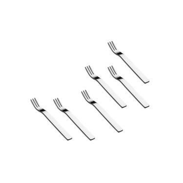 Imagem de Garfo Aperitivo Inox Daniela 6 Peças Riva