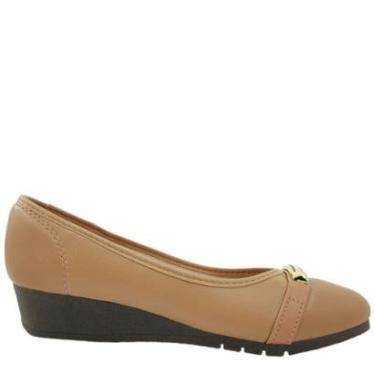 Imagem de Sapato Confort Feminino Casual Dia a Dia Salto Baixo com Strass Moleca 5156.888-Feminino