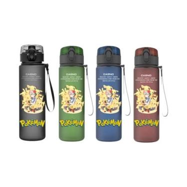 Imagem de Garrafa De Água Plástica De 560ML Pokémon Pikachu Squirtle Bulbasaur, 