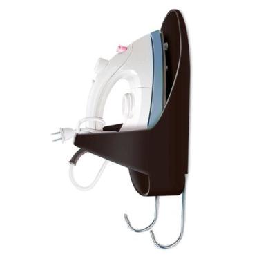 Imagem de Suporte de Parede para Ferro e Tábua de Passar - Secalux, Preto