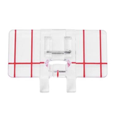 Imagem de Calcador de ponto paralelo 202084000 Calcador de máquina de costura durável de alta qualidade para cantor borboleta Máquina de costura doméstica de plástico 10 peças Pé guia de