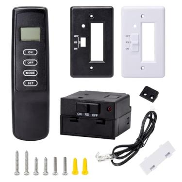Imagem de Cracubit Kit de sistema de controle remoto de lareira a gás para aparelhos de válvula de gás milivolt padrão, adequado para Skytech, Majestic, Ambient, Monesen, Vermont, lareiras a gás, visor LCD.